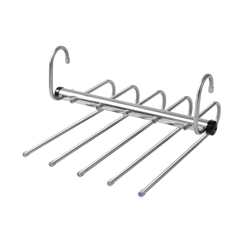 Picture of Telescopic Folding Multi-Functional Multi-Layer Pants Rack Pants Hanger Household Magic Pants Clip Wardrobe Storage Artifact Pants Hanger