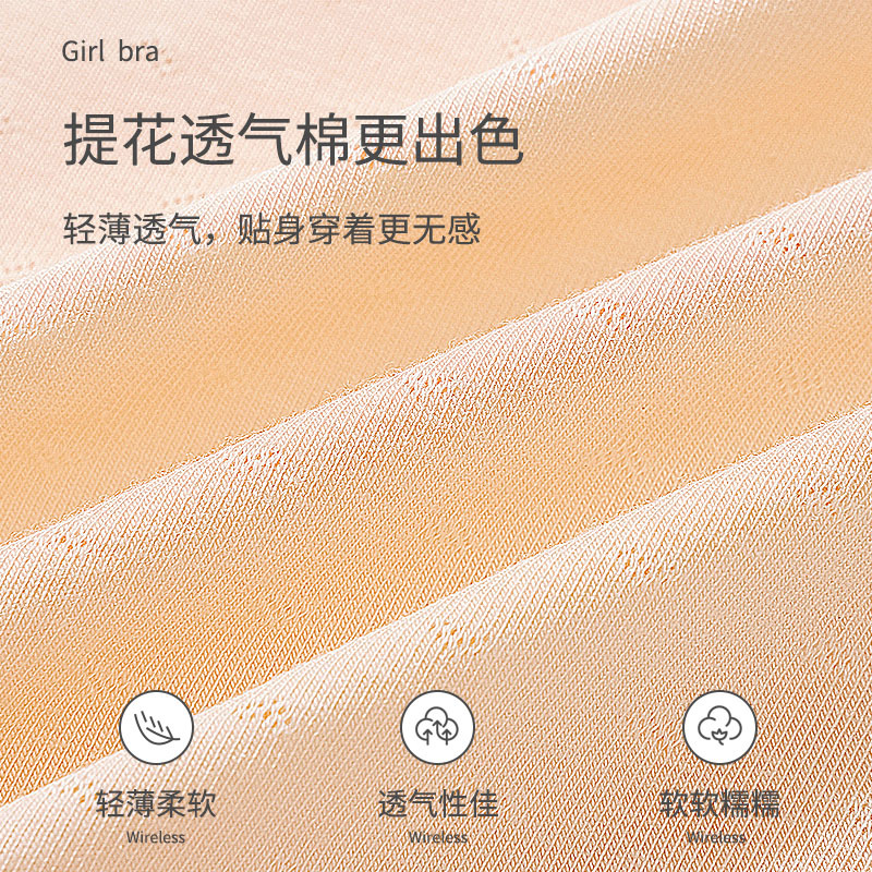 Picture of Carefully Selected Small Vest Female Students Development Period 7-12 Years Old Girls Intimates Junior High School Girls Ice Silk Suspender Bra Summer