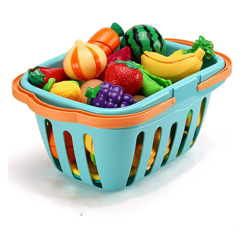 Picture of Gongzi Cross-border Children's Fruit-cutting Toys Baby Vegetable-cutting Joy Boys and Girls Play Kitchen Fruit and Vegetable suit