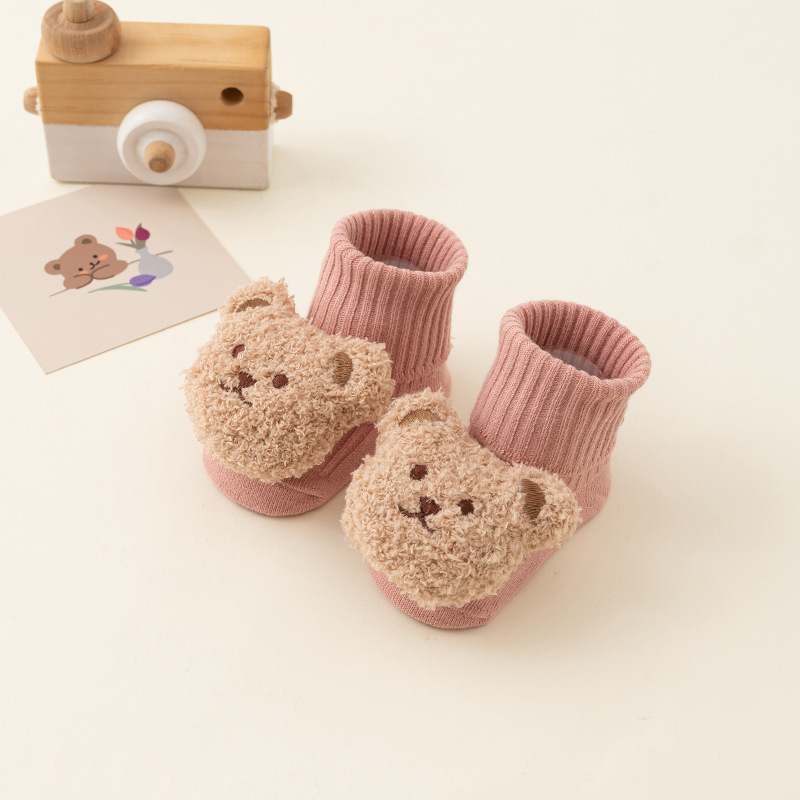 Picture of 24 baby spring and autumn a cotton tube dispensing non-slip floor socks baby socks cartoon toddler socks wholesale
