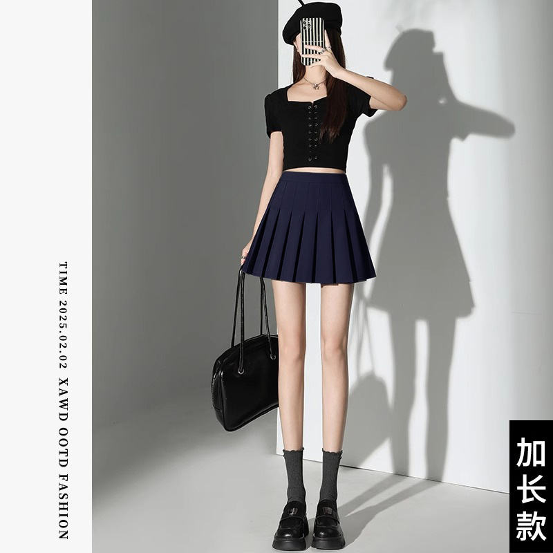 Picture of high quality White Pleated Skirt Women's Summer 2025 New A- line JK Skirt High-end Slim Look Small Skirt