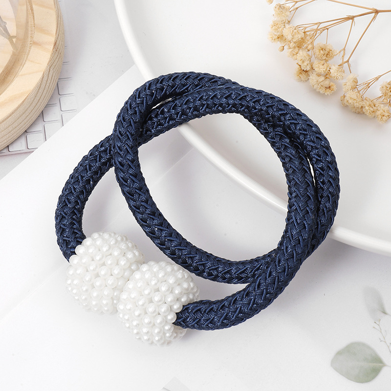 Picture of Curtain Straps Wholesale Small Pearl Magnetic Curtain Buckles Punch-Free Curtain Storage Binding Rope Drawstring Accessories