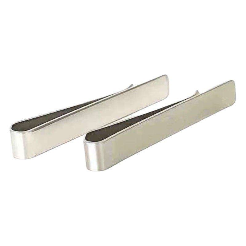 Classic style men's tie clip stainless steel wallet anniversary party meeting laser LOGo