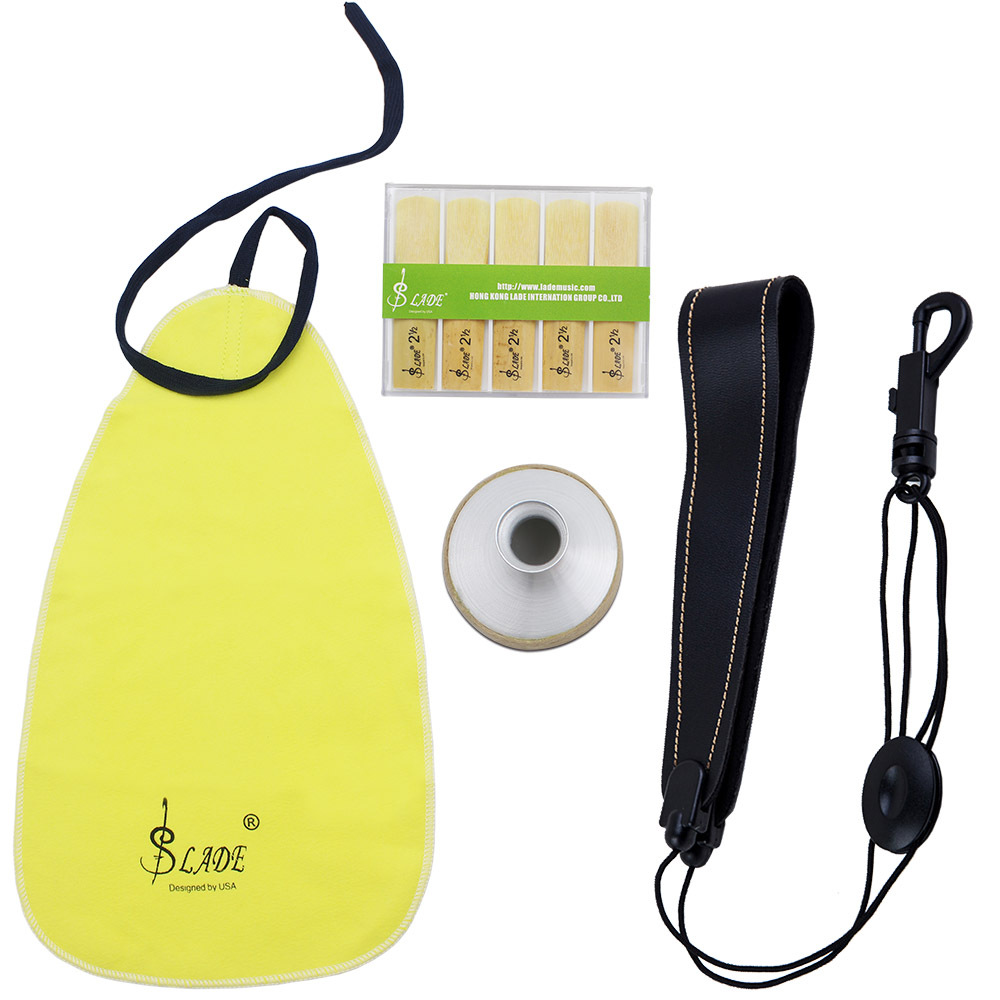 LADE Reid alto saxophone 4-piece set (whistle mute strap through cloth)