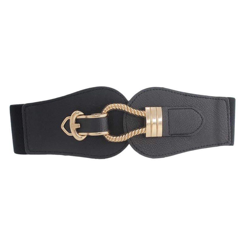 Women's all-match decorative fashion elastic wide belt with dress down jacket plastic waist seal three sizes