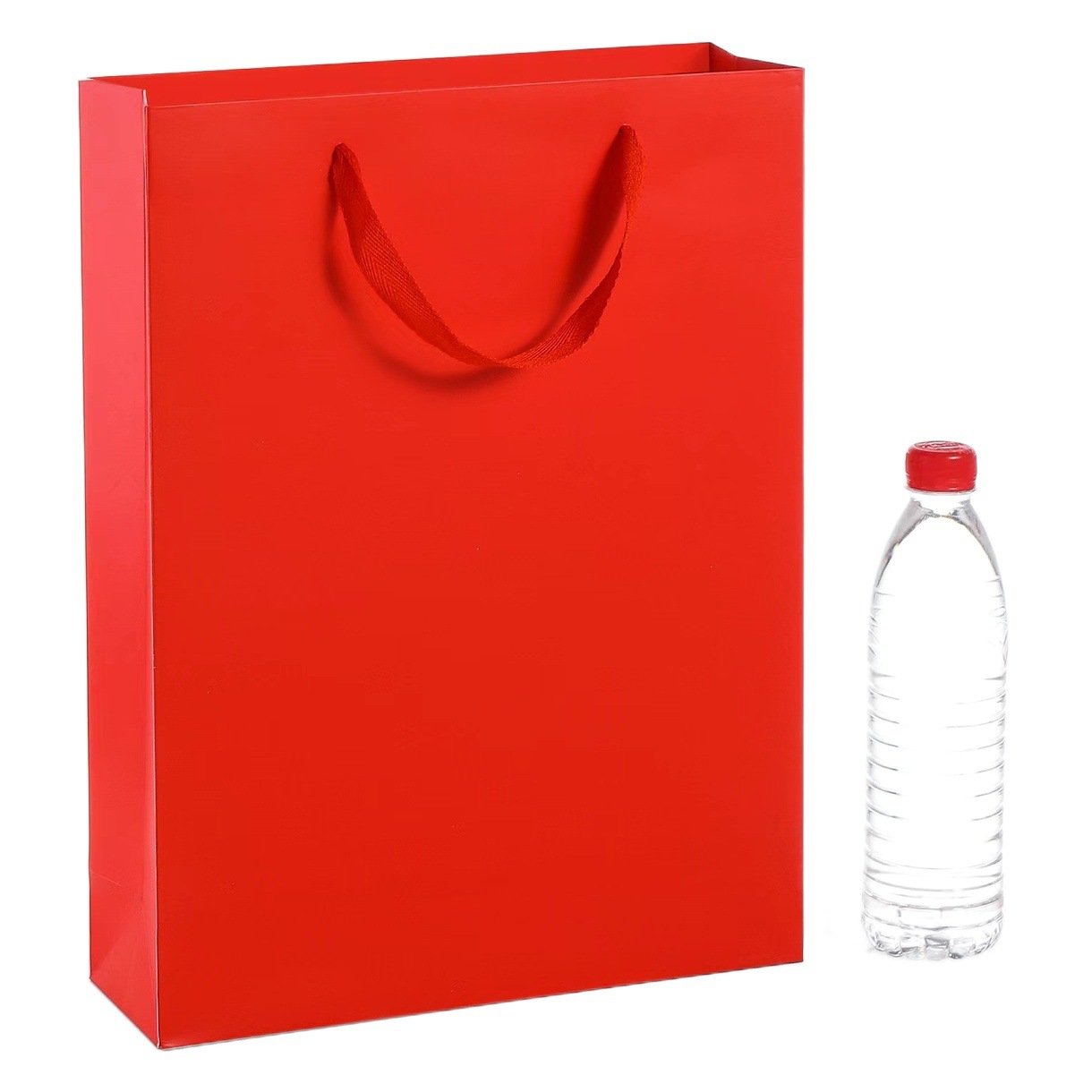 Spot red gift festive red paper bag handbag wedding gift packaging bag