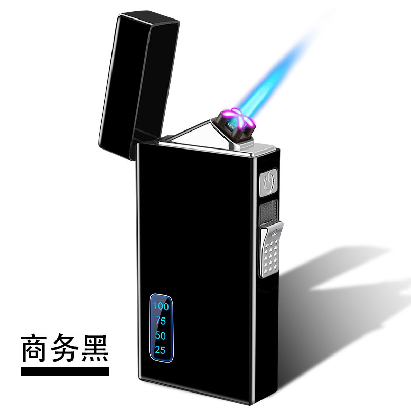 Picture of 2024 New Product Gas and Electricity Dual-Use Windproof USB Rechargeable Lighter Creative Personalized Printed Logo Advertising Manufacturer Wholesale