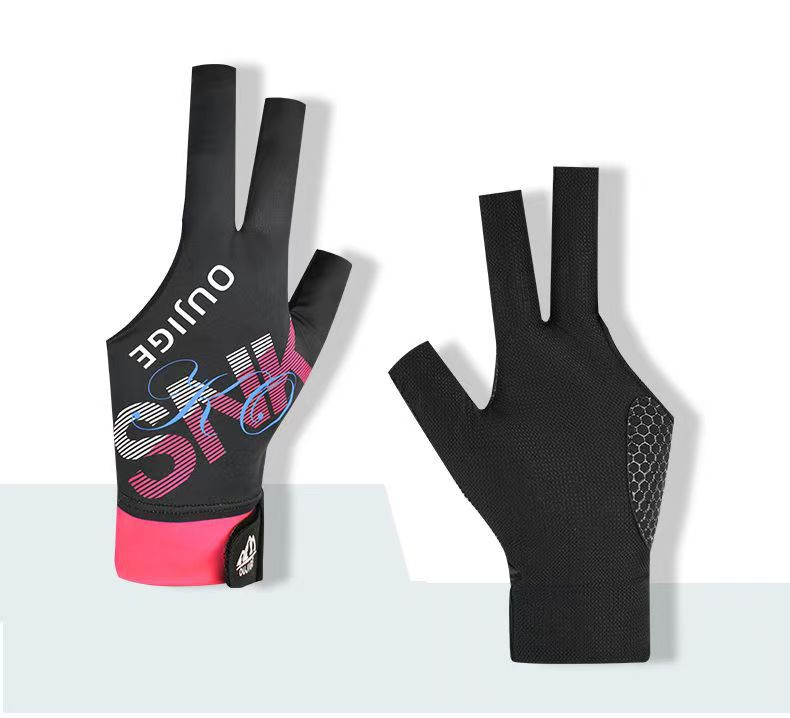 Picture of Billiards Gloves, Professional Snooker Billiards Gloves, Breathable, Quick-Drying, Wear-Resistant, Comfortable, Non-Slip, Fingerless, Light and Two-Finger Gloves