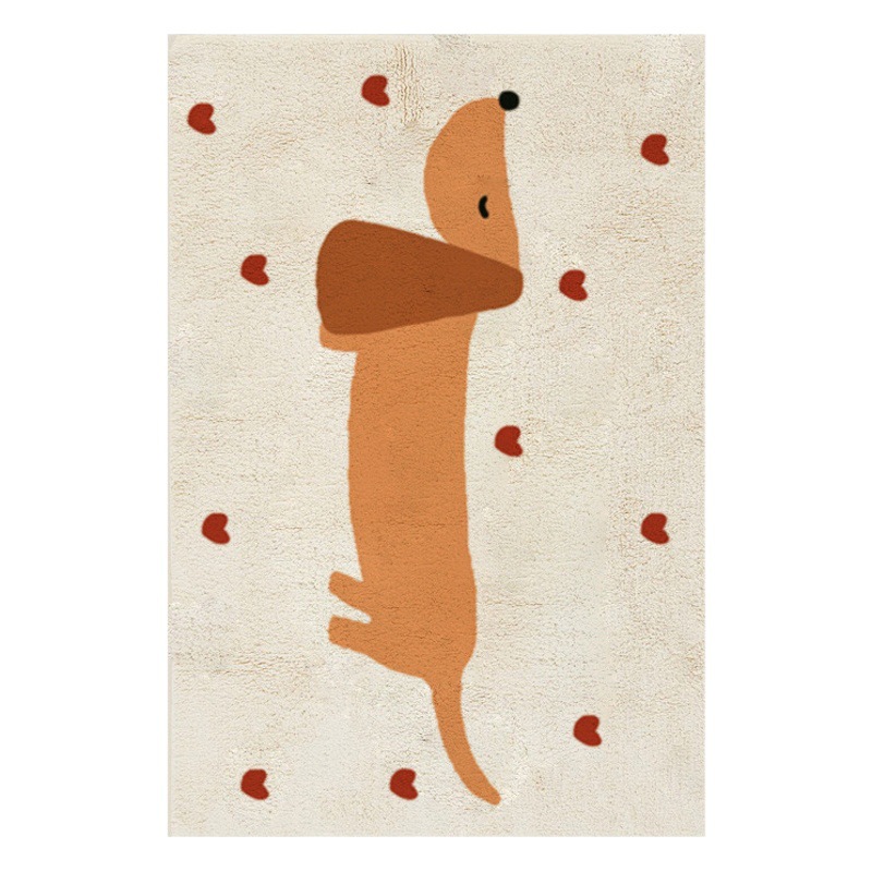 Cartoon Cute Bedroom Bedside Blanket Home Living Room Carpet Room Anti-fall Game Crawling Soft Imitation Cashmere Carpet