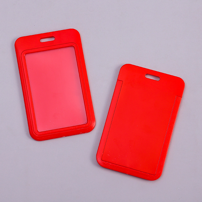 Picture of Sliding cover card push card ABS plastic cartoon tag student card cover work card badge cover chest card wholesale fixed