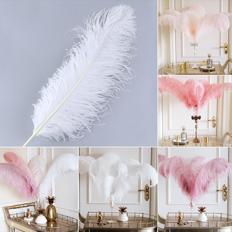 Factory direct high quality ostrich feathers 15-80cm feather crafts lighting wedding scene decoration.