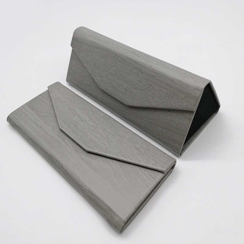 Picture of Triangular Wallet Style Foldableable Sunglasses Case Optical Glasses Case Supply Printable Logo in Stock