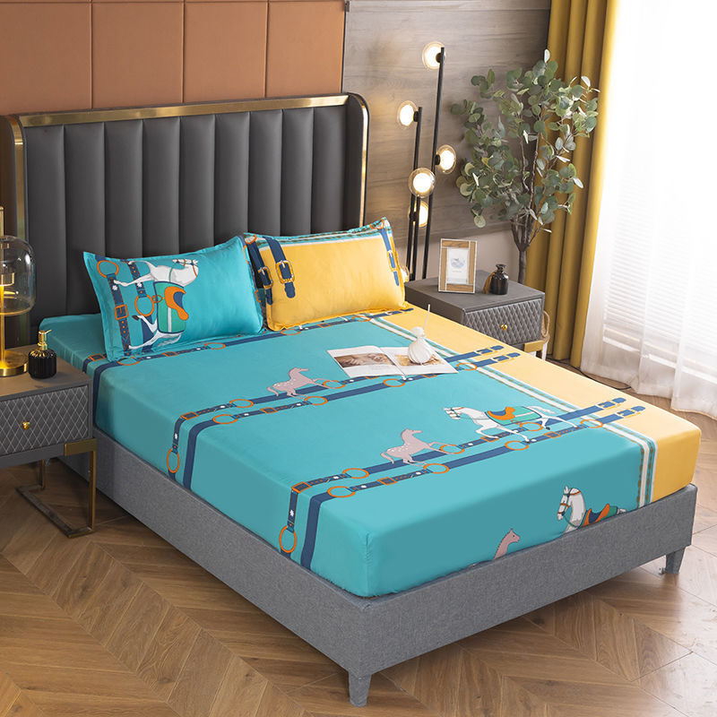Picture of Printed Fitted Bed Sheets, Simmons Protective Dust Cover, All-Inclusive Elastic Bed Cover, No Pilling, No Shrinkage