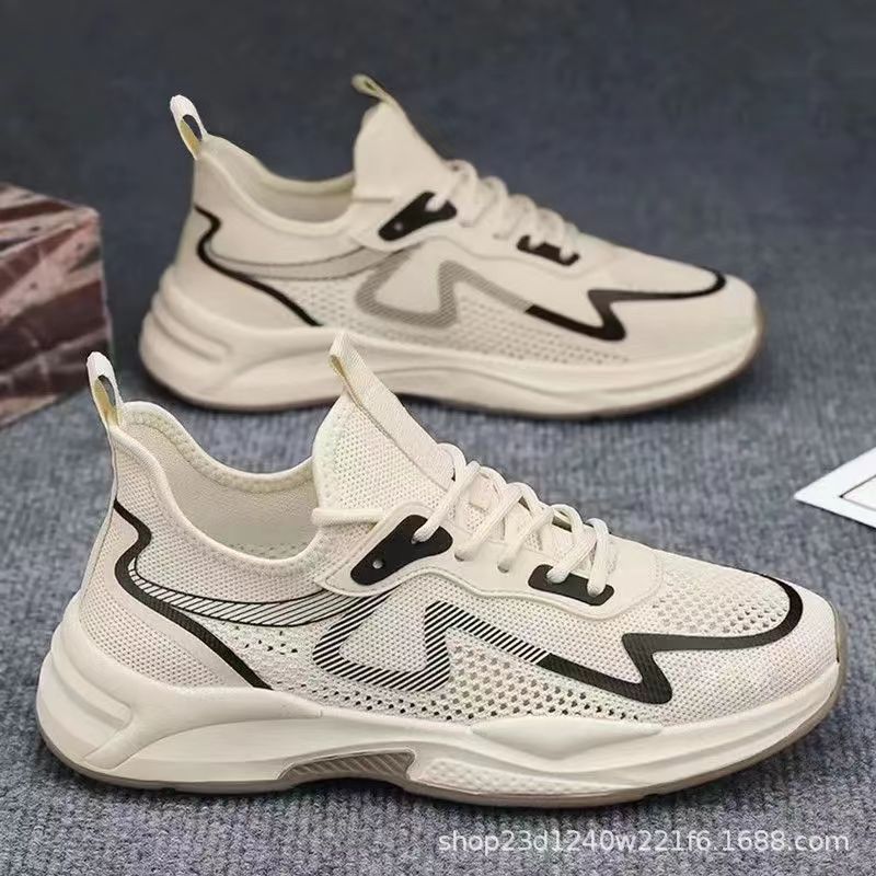 Shoes men's 2024 autumn and winter new men's leisure trend sneaker men's breathable running shoes men's foreign trade wholesale