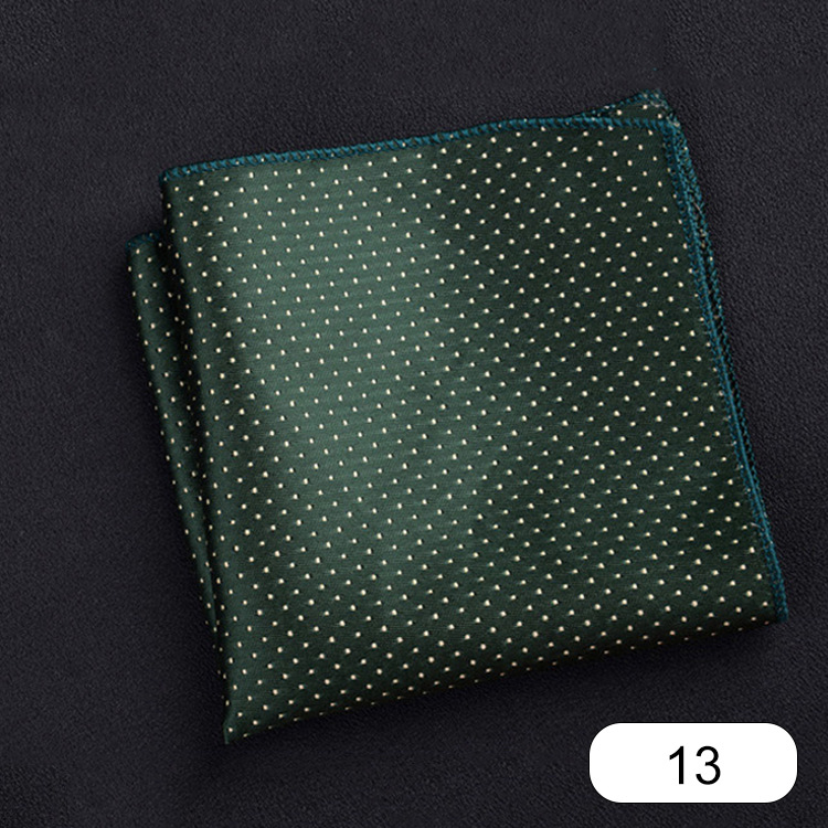 Picture of Men's suit small square scarf factory wholesale fashion polyester fashion accessories vintage embroidery pattern pocket towel men's clothing