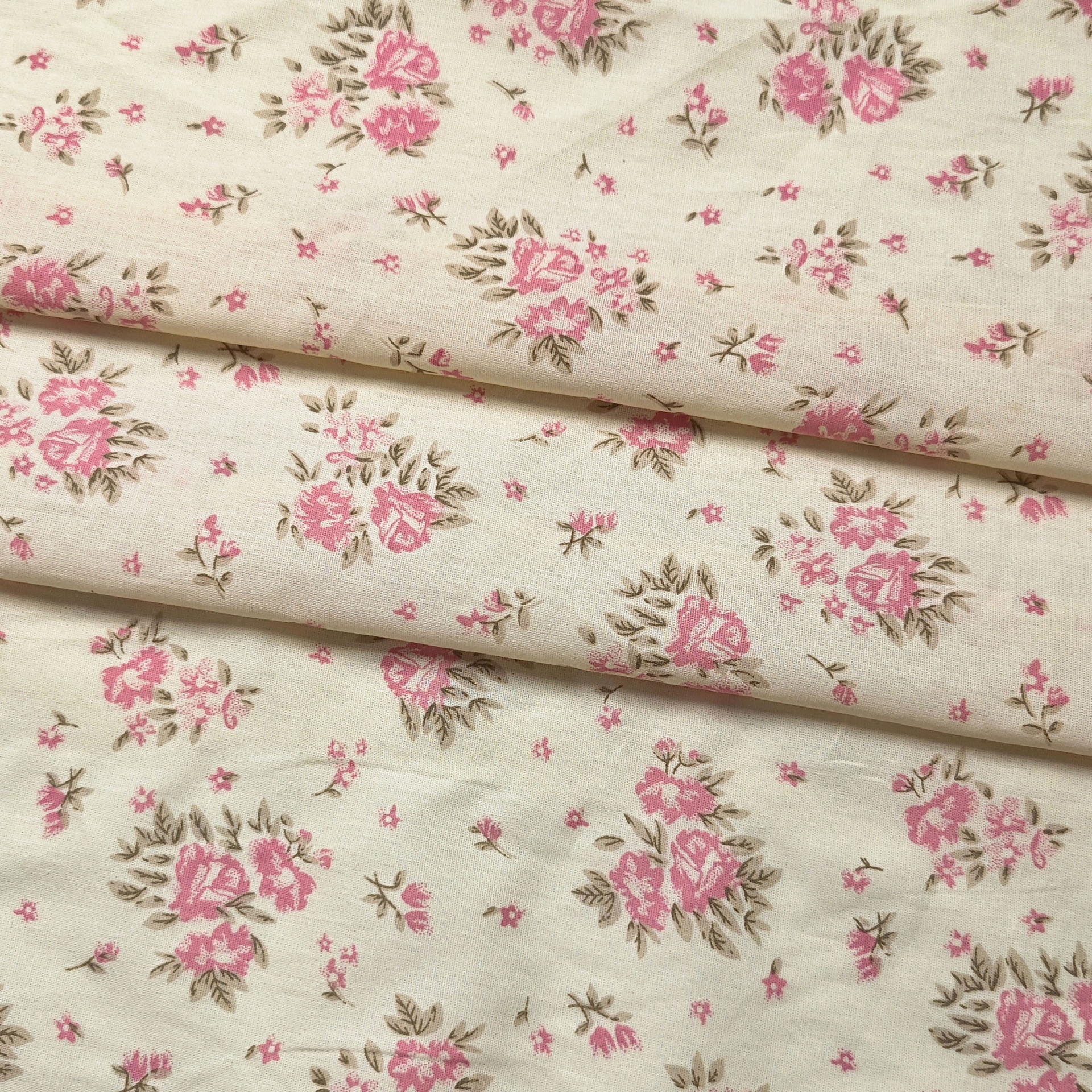 Picture of Spring and Summer Cut Flower Fabric Small Fresh Polka Dot Gypsophila Jacquard Plant Print Dress Children's Clothing Home Boutique