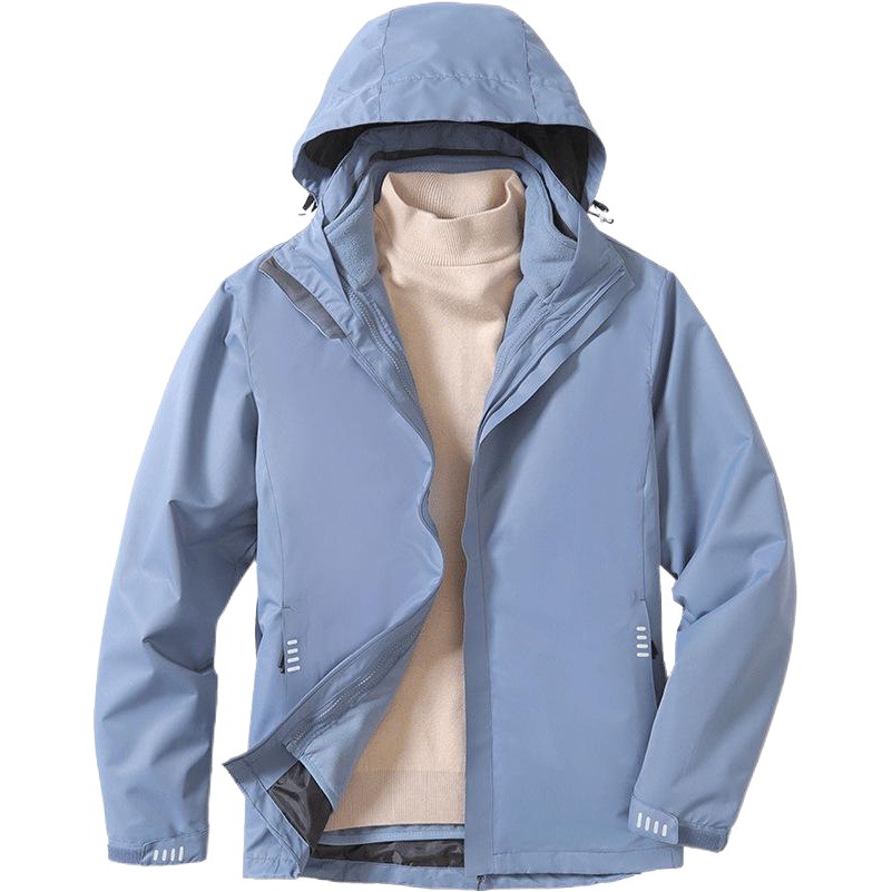 A Certain Tuo's Same Style Jacket Three-In-One Women's and Men's Fleece Liner Two-Piece Set Waterproof Work Clothes Customized Windproof
