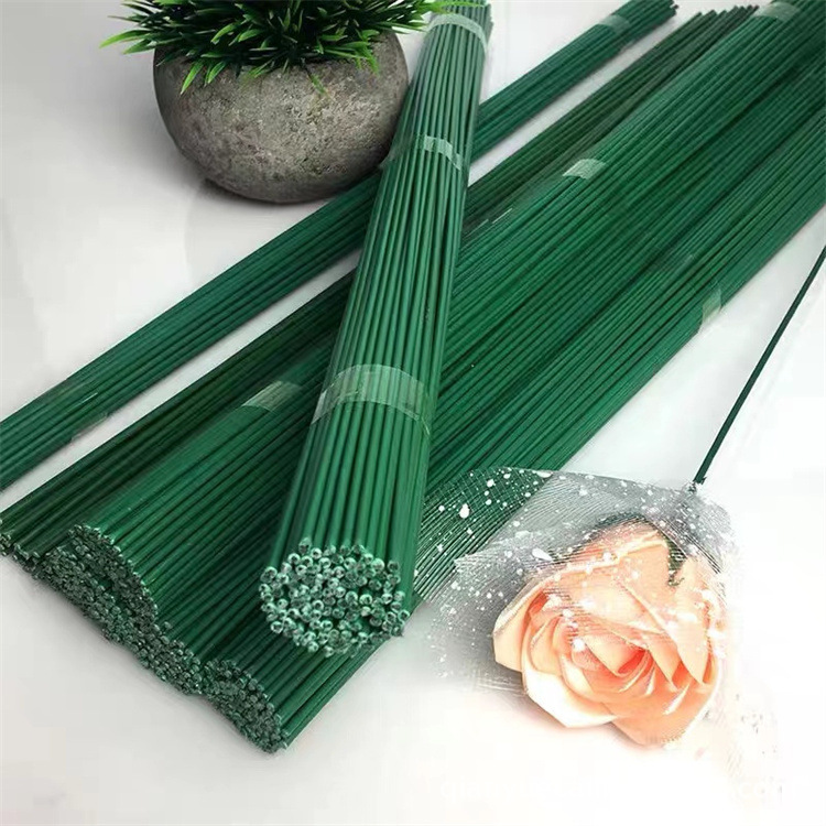 Picture of No. 2 rubber-wrapped iron wire flower rod iron wire floral iron wire rubber-wrapped material simulation flower tape wholesale DI Y production