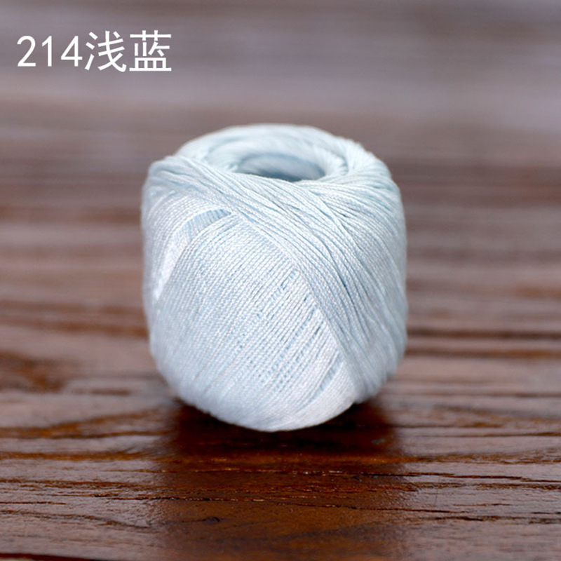 Picture of Snow Feir No. 8 Pearl Lace (10g Pack) Micro Crocheted Wool Silk Light Spring and Summer Cotton Crochet