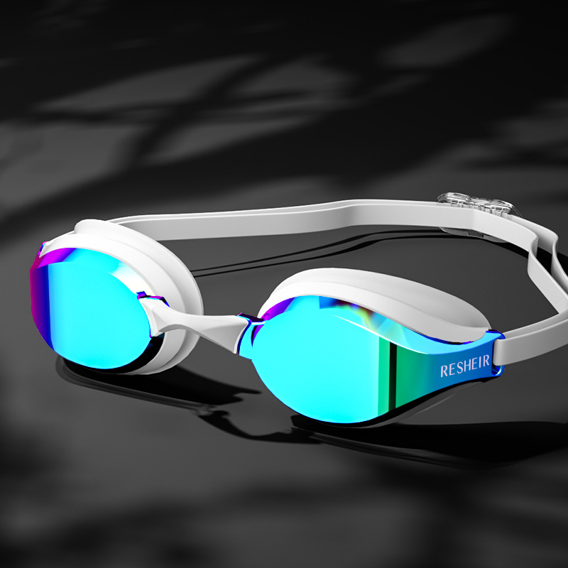 Picture of Cross-Border Popular Racing Swimming Goggles for Adults, High-Definition Anti-Fog Electroplated Swimming Goggles, Fashionable Silicone Waterproof Competition Goggles