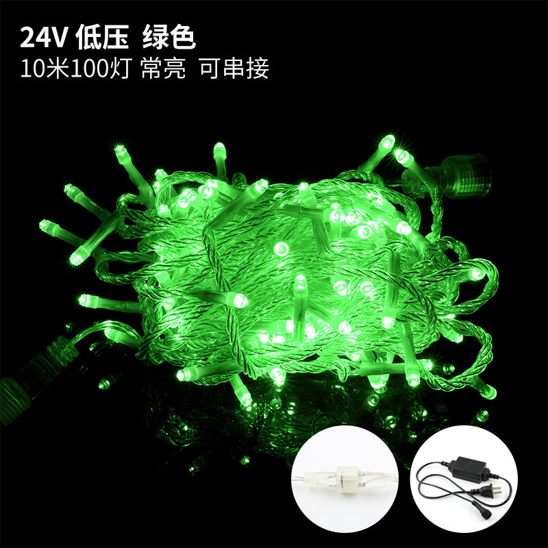 Picture of 24V low voltage led lights string stars courtyard trees decorative flashing lights outdoor engineering lighting waterproof lights wholesale