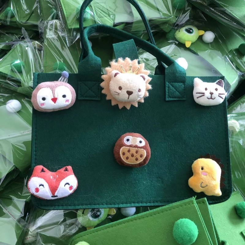 Picture of Handbag Tote Bag Mid-Autumn Festival Cartoon Felt Bag Souvenir Small Bag Baby Full Moon Banquet Bag Mid-Autumn Festival Souvenir