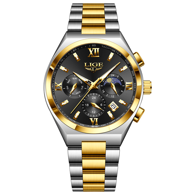 Picture of LIGE/LIGE Watch Cross-border Hot-selling Multifunctional Waterproof Quartz Watch Luminous Men's Watch Men's Watch