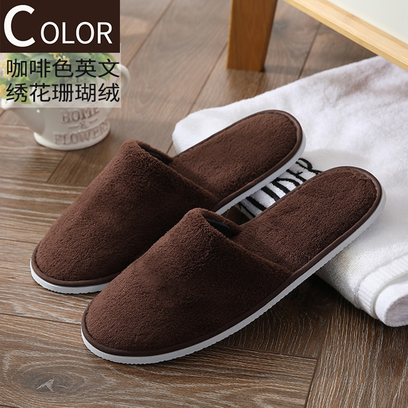 Picture of Hotel Guest House Supplies Disposable Slippers Home Aviation Coral Spot slipper Travel Beauty Salon