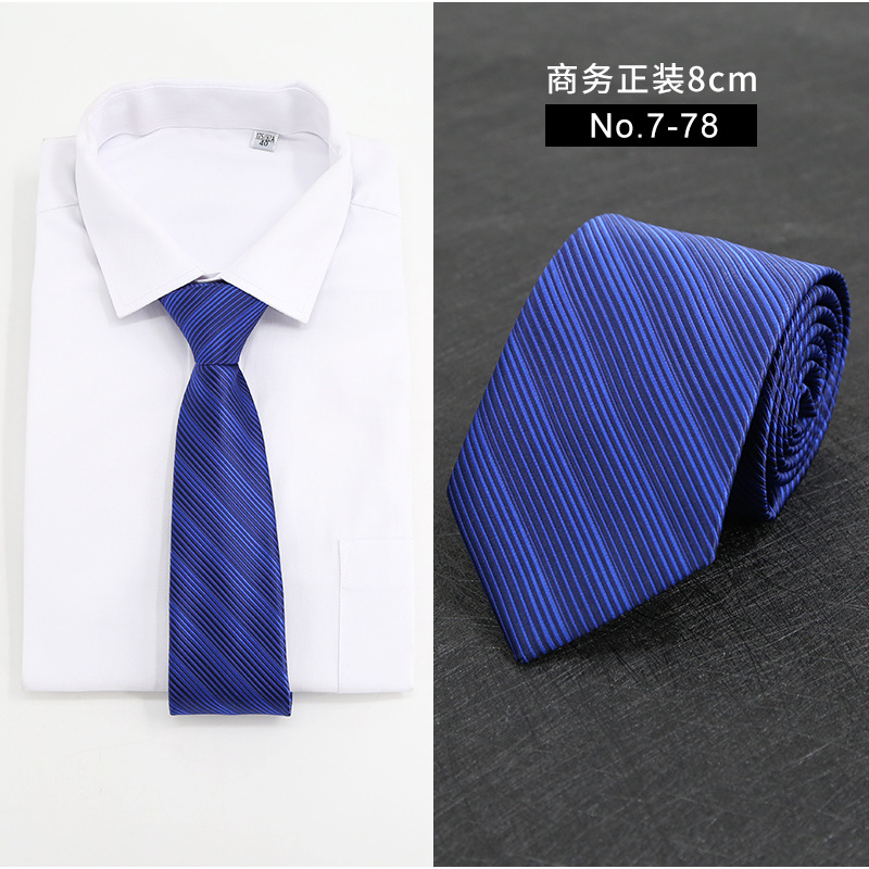 Picture of New Style Tie Men's Formal Business Casual Simple Style Solid Color Striped Arrow-Shaped Tie Manufacturer Ready Stock Wholesale