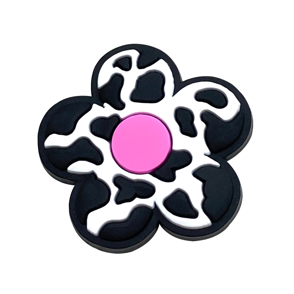 Picture of cartoon cow series hole shoes shoes flower accessories hole shoes diy accessories pvc plastic drop shoe buckle