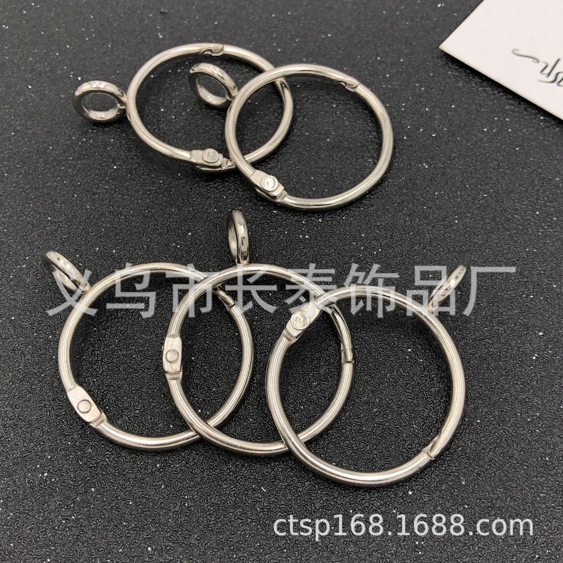Picture of Factory wholesale loose-leaf ring book ring desk calendar binding iron ring opening buckle ring photo album card hanging ring loose-leaf ring spot