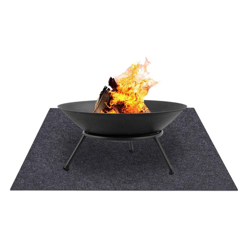 Custom Felt BBQ Mat Waterproof Absorbent Oil Felt Mat Wholesale Reusable Felt BBQ Base Mat