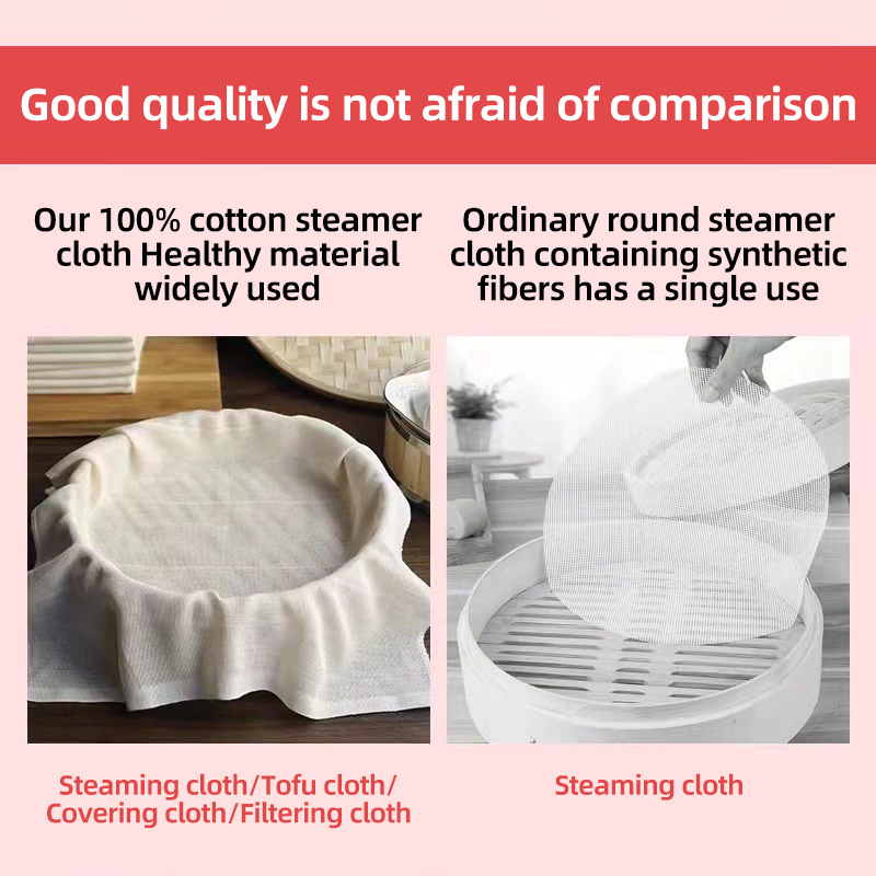 Picture of Cross-border lock edge cotton tofu cloth kitchen bean bag thousands of cloth steamer filter soybean milk bean dregs cloth tofu finished cloth