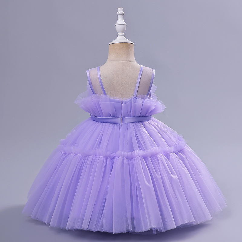Picture of Children's Dress Cross-Border Foreign Trade Girls Sleeveless Festival Performance Dress Birthday Party Tutu Princess Dress