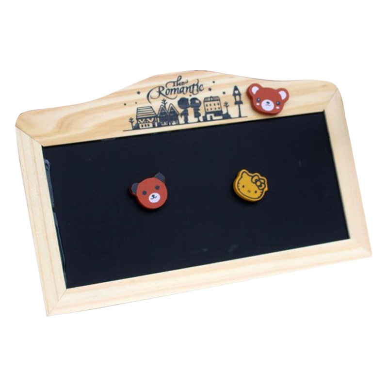 Artistic hanging double-sided magnetic mini wooden small blackboard creative notice promotional billboard crafts message board