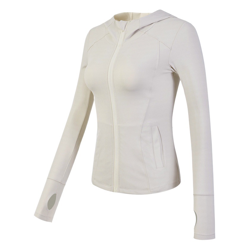 Cross-Border Sports Jacket Women's Full Zipper Slim Jacket Running Casual Fitness Yoga Wear Long-Sleeved Top Autumn and Winter