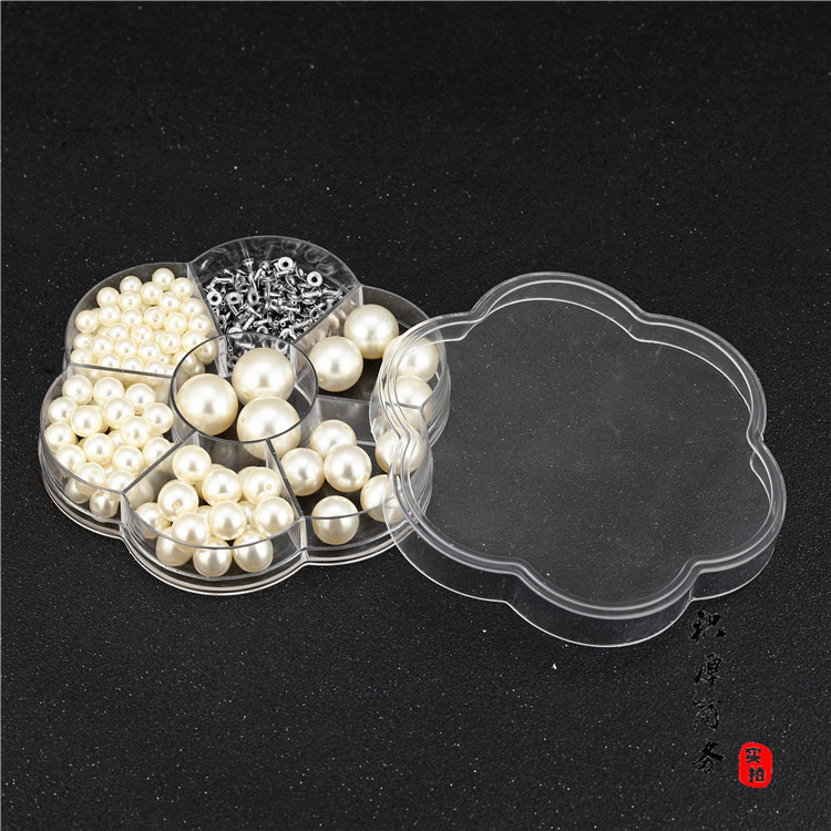 Picture of New Pearl Rivets Abs Single Hole Half Hole Imitation Pearl DIY Hand-Pressed Beading String Base