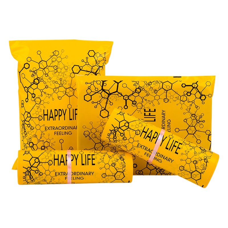 Yellow thick express bag waterproof packing bag express packaging bag printing wholesale express bag logistics bag