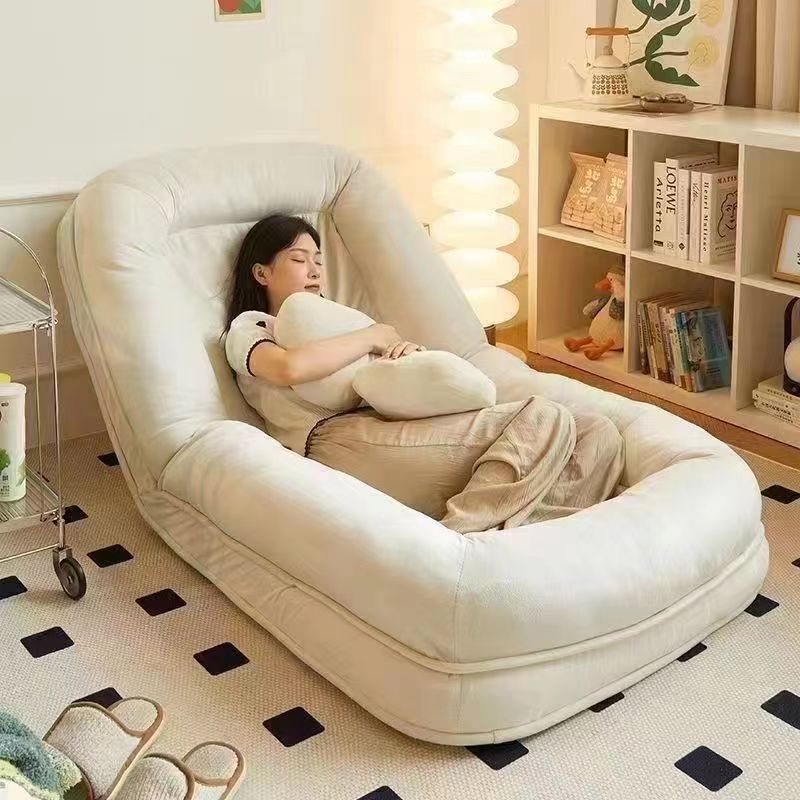 Picture of Human Dog Kennel, Lazy Sofa, Sleepable and Reclining Tatami, Foldableable Dual-use Balcony Bedroom Small Sofa, Single Sofa