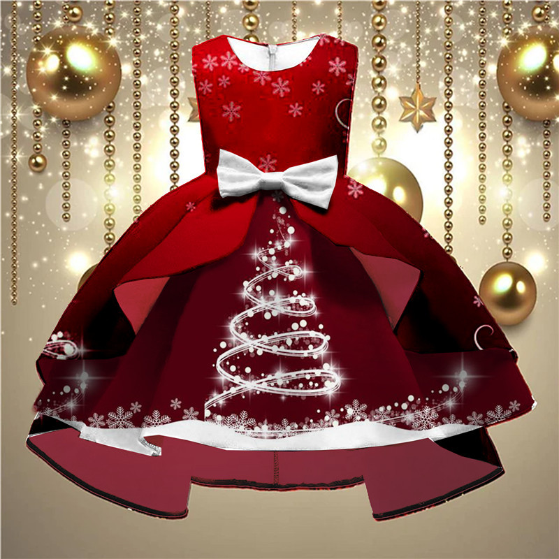Picture of European and American New Elegant and Fashionable Female Princess Skirt European and American Style Girl's Fashionable Skirt with Puff Sleeves Lolita