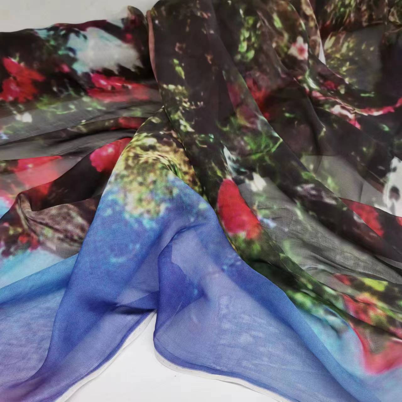 Special Big Sale 100% Silk Fabric Printed Silk Chiffon Dress Fabric