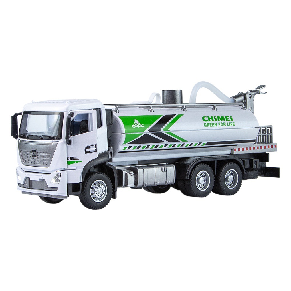 Chimei simulation 1:32 city green maintenance car alloy car toy model sprinkler water spray sound and light pull back car