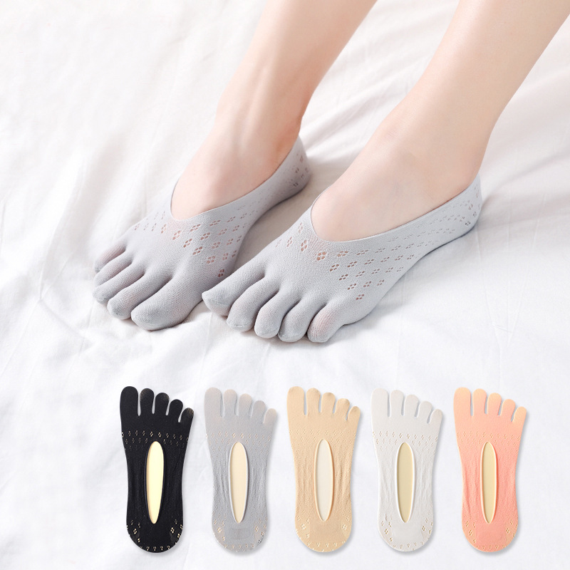Cross-border for summer yoga socks five-finger socks women velvet mesh toe socks thin foreign trade socks manufacturers