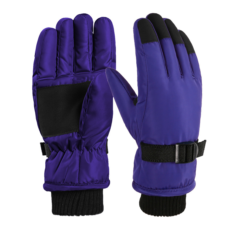 Picture of Children's Winter Ski Gloves Equipment Insulation Warm Wind-proof Water-splashing Non-slip Cold-resistant Outdoor Riding Gloves