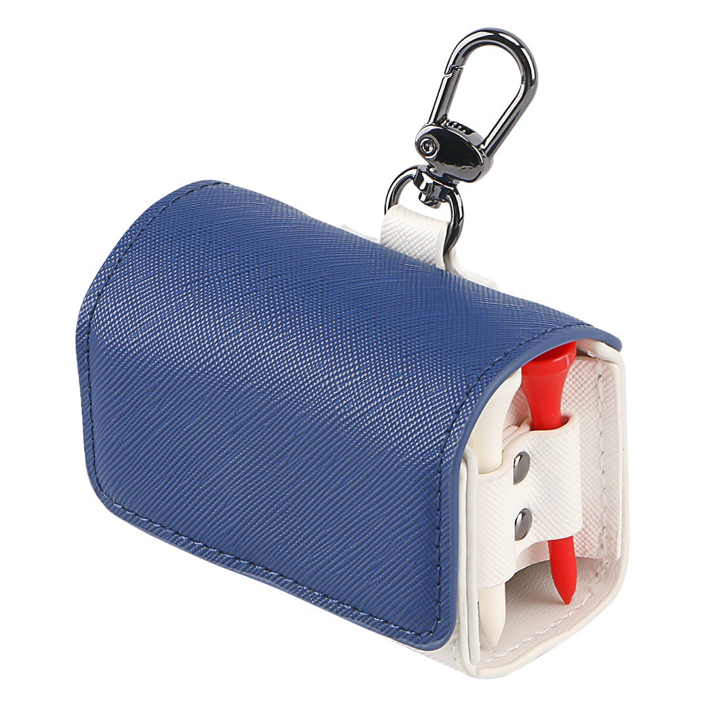 New Golf Bag Small Ball Waist Bag Japanese and Korean Stitching PU Small Ball Bag Golf Portable Storage Bag Cross-border Hot Sale