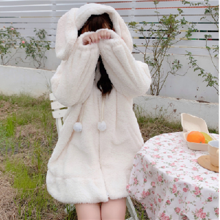 Picture of 2022 Fashionable Stuffed Rabbit Sweater Jacket Women's Autumn and Winter Style