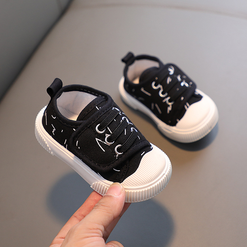 Picture of Children's Canvas Shoes 2025 Spring and Autum New Style Boys 1-6 Years Old Baby Shoes Breathable Casual Girls Low-Cut Sneakers