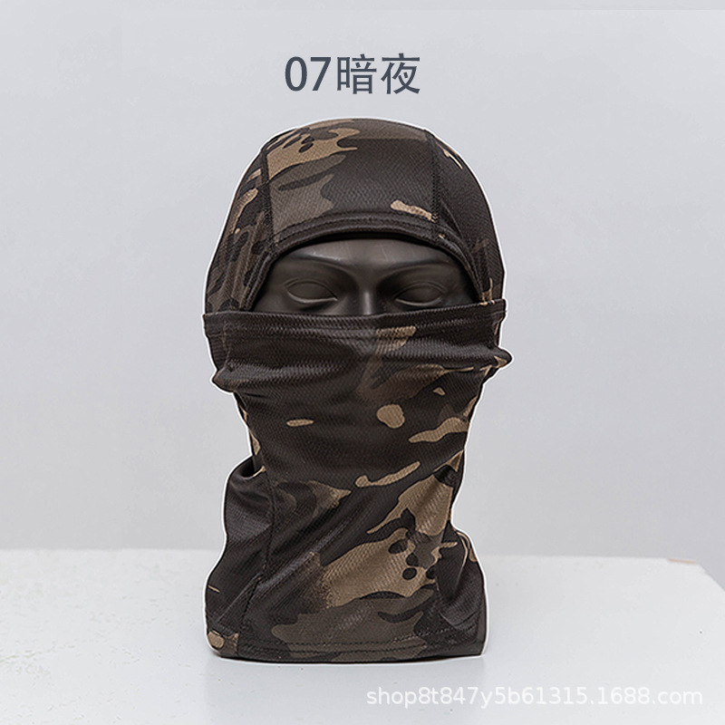 Picture of Cross-Border Summer Sun Protection Mask, Outdoor Cycling Dustproof Camouflage Headgear, Tactical Single-Hole Headgear, Headscarf for Fishing