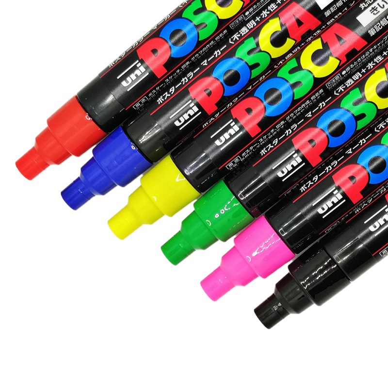 Japan UNI Mitsubishi POSCA acrylic marker PC-5M art student special painting graffiti color brush