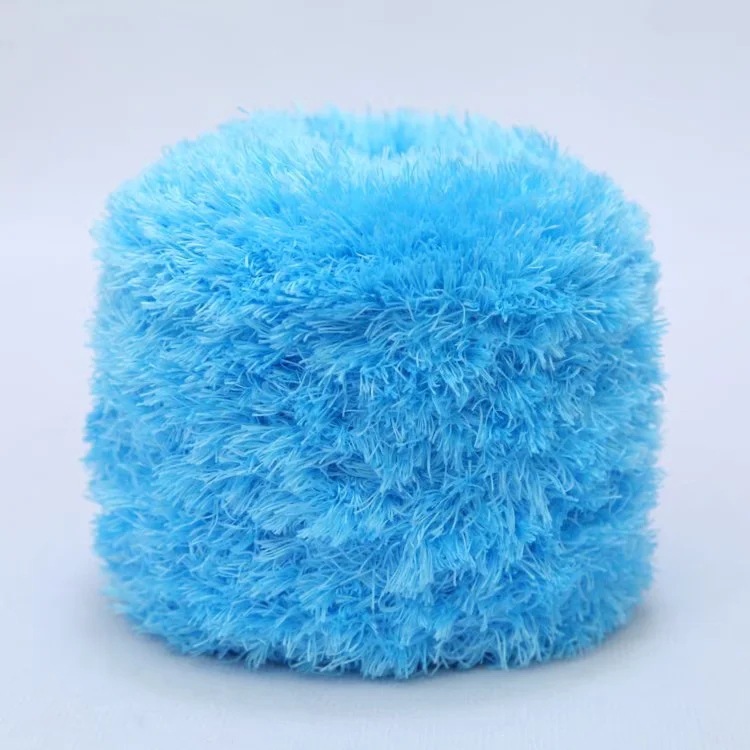 Picture of Crystal Coral Velvet Thick Thread Imitation Fur Scarf Hat Baby Baby Thread Hand-Knitted Wool Ball